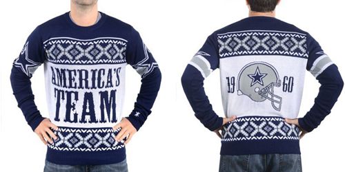 Nike Cowboys Men's Ugly Sweater - Click Image to Close
